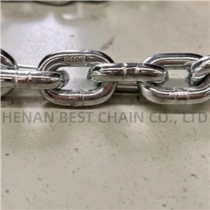 Cadena d'elevació d'enllaç curt d'acer aliat G100 En818-2